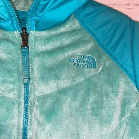 THE NORTH FACE $120 Reversible Perseus Jacket Girls 14-16 Blue / Green EUC - Picture 15 of 15